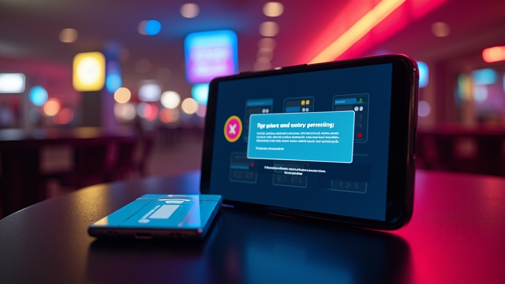 Android APK permission screen displayed in a dark casino-themed scene