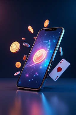 Phone with Play Fortuna Casino app