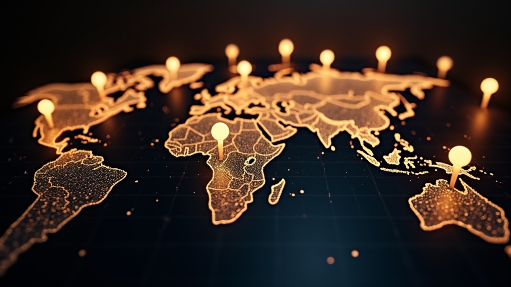 World map and bonus code panel showing region-based casino offers